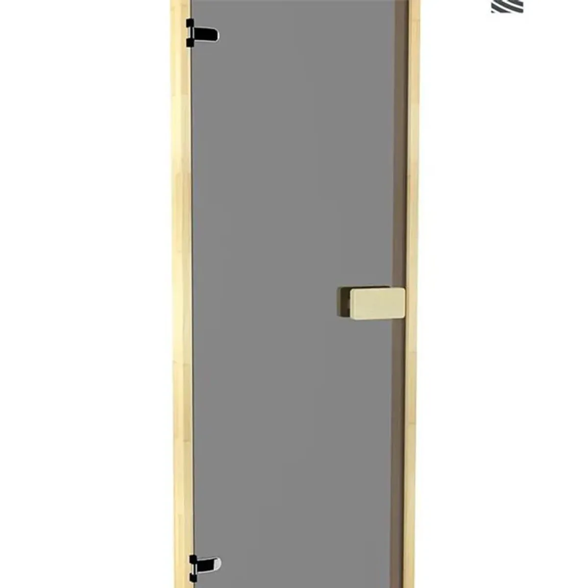 Bastudörr 7x20 Classic med glas och furukarm